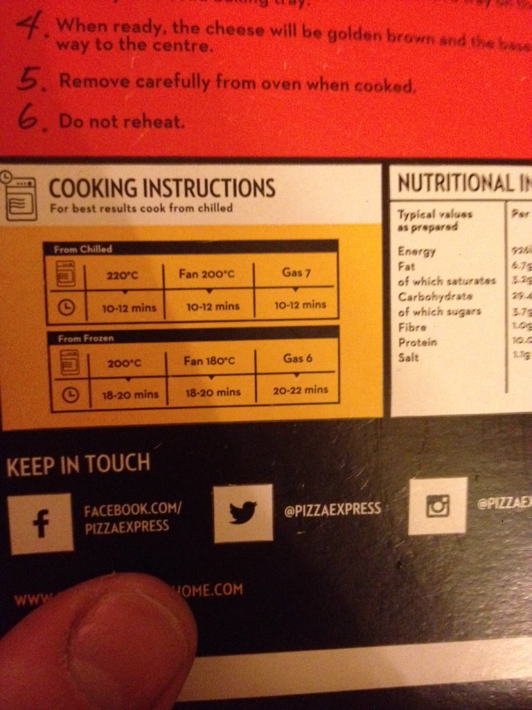 10-12 hrs at Gas Mark 17? <a href="/pizzaexpress_uk/">PIZZA EXPRE$S™ UK</a> <a href="/pizzaexpress/">PizzaExpress</a> What colour should a Sloppy Giuseppe be when it's read?