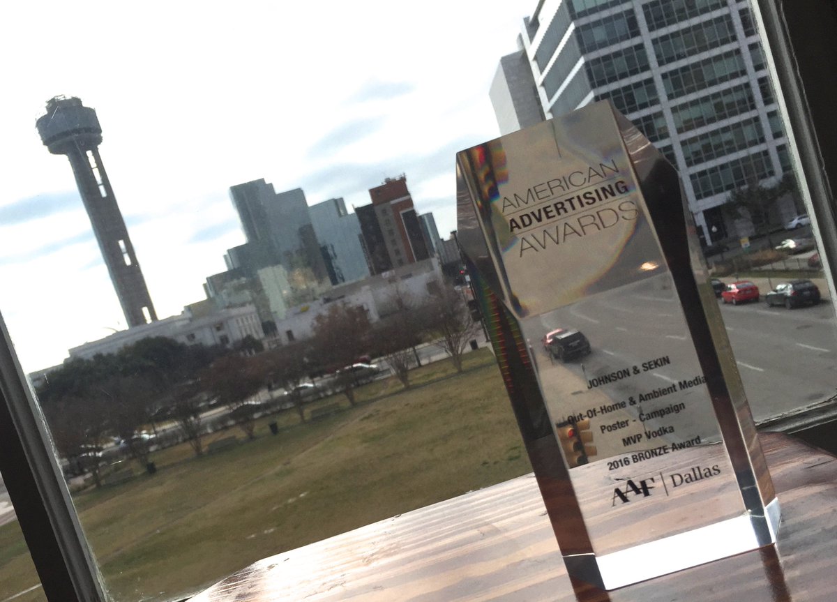 johnsonandsekin's tweet photo. #Dallas #AdAgency @johnsonandsekin wins Bronze at @AAFDallas #Addys2016 for @MVPvodka #Fantasyaddys https://t.co/EpKZZQhHtm