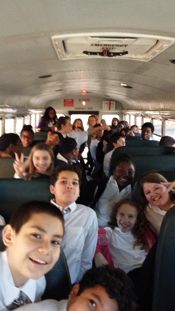 tmbruley's tweet photo. Bus selfie for chorus adjudication. #cmscavalier #fcpsvpa https://t.co/WsXBWbU06f