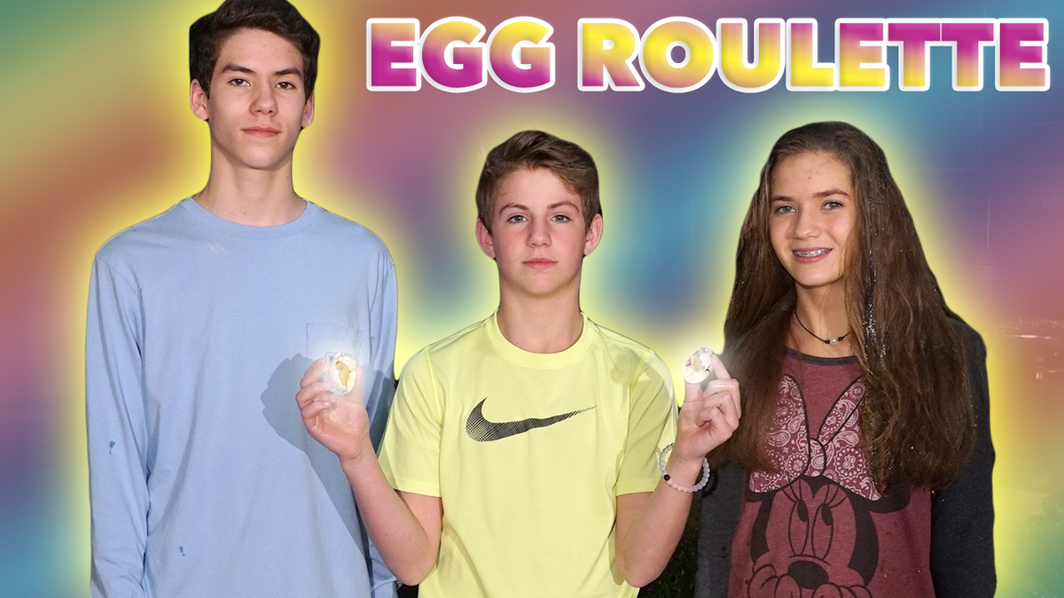 MattyBRaps's tweet photo. I challenged Jack &amp; Kate to #EggRoulette and things got... messy!  haha!  Watch HERE:  https://t.co/2ZhvNcqjeP https://t.co/Dwu4PMZR2V
