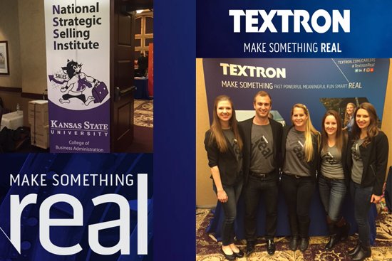 Textron's tweet photo. Thanks to @KState for having us today! Join us again tomorrow for #MakeSomethingReal #career opportunities near you! https://t.co/PymxQDa2l6