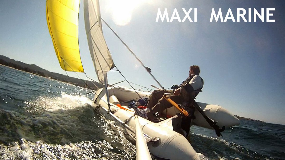 Sailboat Sail for Inflatable Boat or Dinghy  youtu.be/clH_Uo9LpLw  #inflatableboat #sailing #sailboat #dinghy
