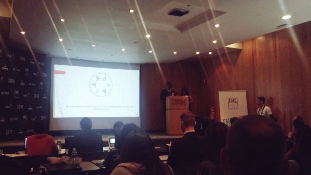 Covarrubias_JI's tweet photo. @CONAPRED en #EmpowerLGBT en el Auditorio #IBM informando sobre la #NMX2015 en Igualdad Laboral y No Discriminación https://t.co/KScMm0f73z