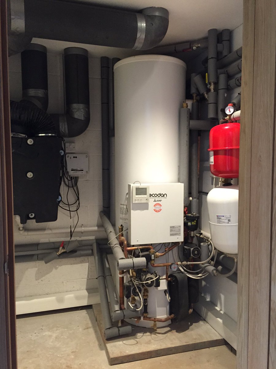 WREnergy's tweet photo. Another completed @meuk_les Mitsubishi ecodan with @Polypipe_UFH Polypipe underfloor heating and MVHR system... https://t.co/QIQFn4a5pk