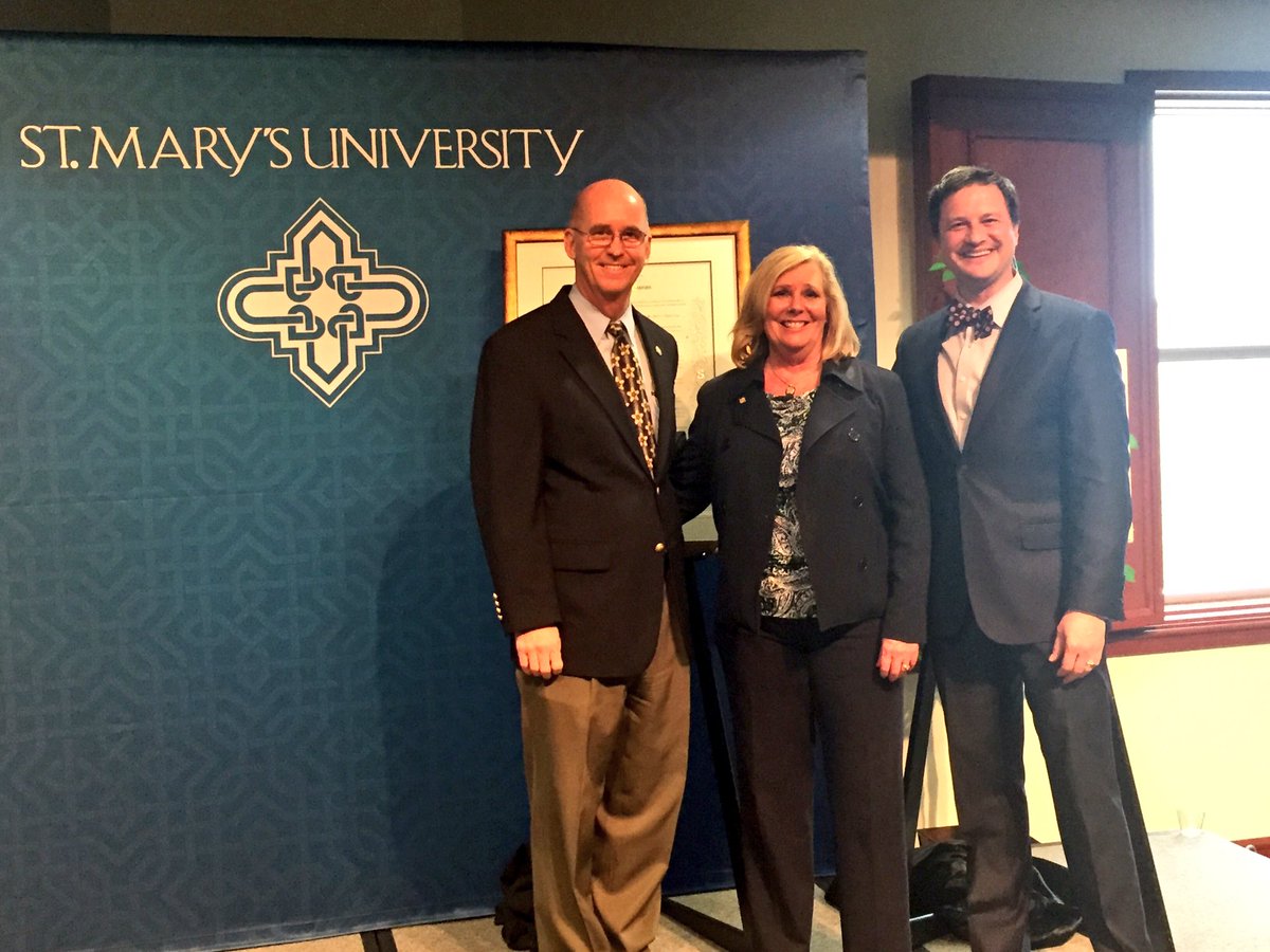 StMarysU's tweet photo. Honoring Kathy Sisoian for her 30+ years at St. Mary's. We'll miss you, Kathy. Thanks for all you've done for #StMU. https://t.co/Jht8ipHVta