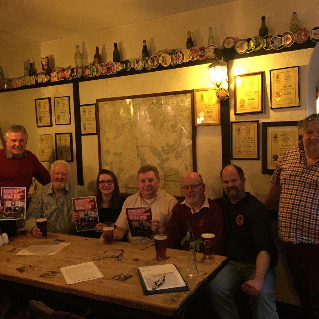 Met up with local members of Camra tonight at The Star Talybont to discuss how we can protect local pubs