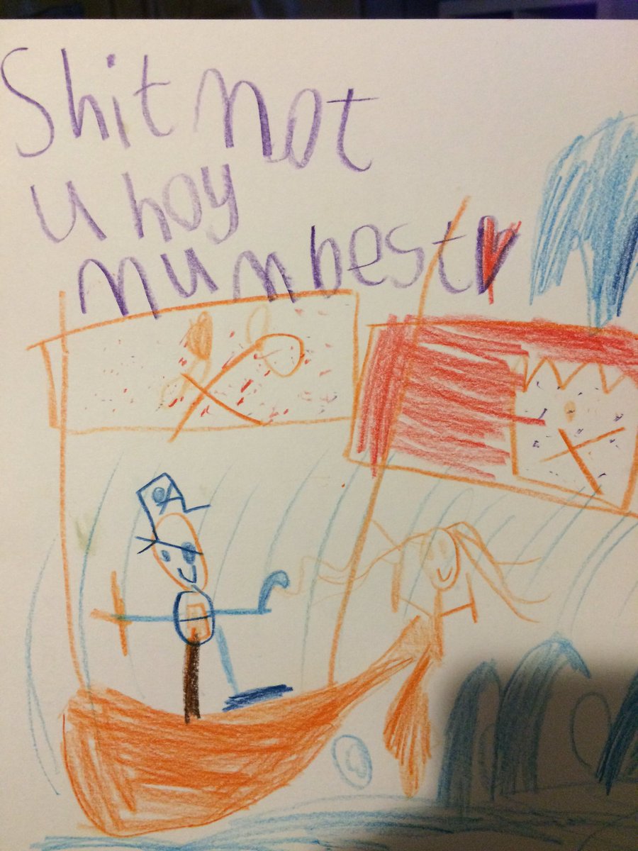 CamilleEMH's tweet photo. What my darling son presented me with. Must work on his spellings! 😳 #BadEducation #DoubleTake https://t.co/TD5zCQjTPT