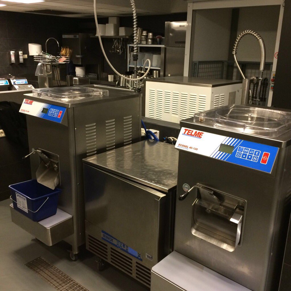 Luc Blok, Luciano's IJssalon klaar voor een mooie zomer met z'n nieuwe Telme Ecogel 50-160. Goed voor 160 ltr. p uur