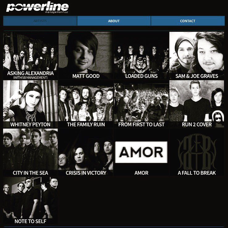 Albert_NTS's tweet photo. It's still so unreal to see @notetoselfband listed among these names. #notetoself #Powerlinemanagement #thestart https://t.co/P1HUjToE2t