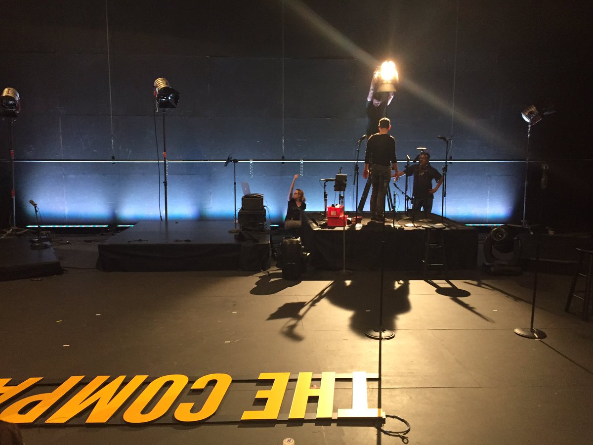 TheCompanyMen's tweet photo. Load-In @AlexTheatre for tomorrow's filming. https://t.co/NdHhmL1MzV