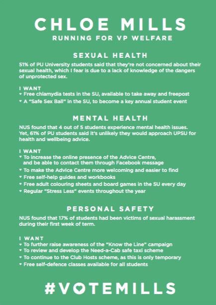 chloee_millss's tweet photo. A sneak preview of my flyers, which you will see around campus when voting opens this Friday at 12pm! https://t.co/Q5q8cYwjhZ