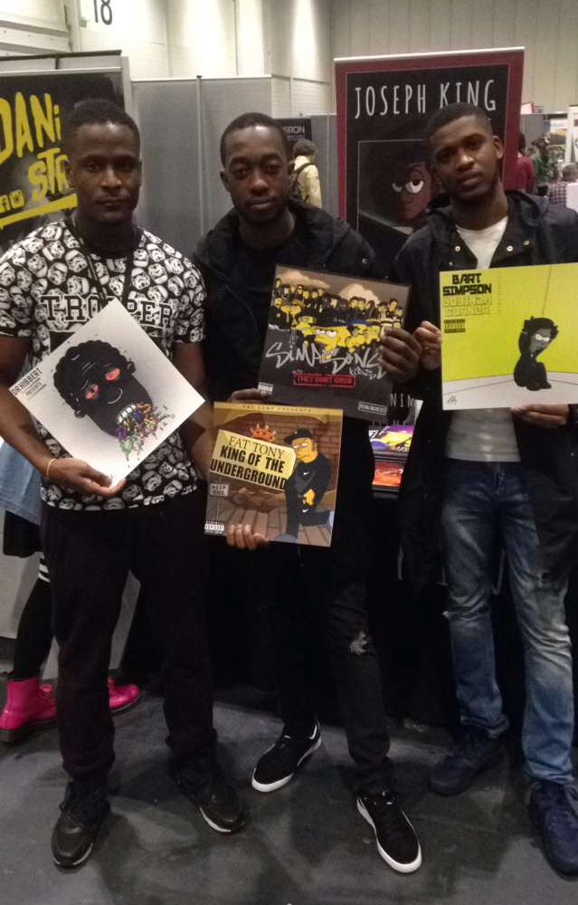 urbanimated's tweet photo. Look who came to visit @JKingTheArtist at London Super Comic-Con yesterday😱 @linkuptv https://t.co/3m8R0DwhPZ