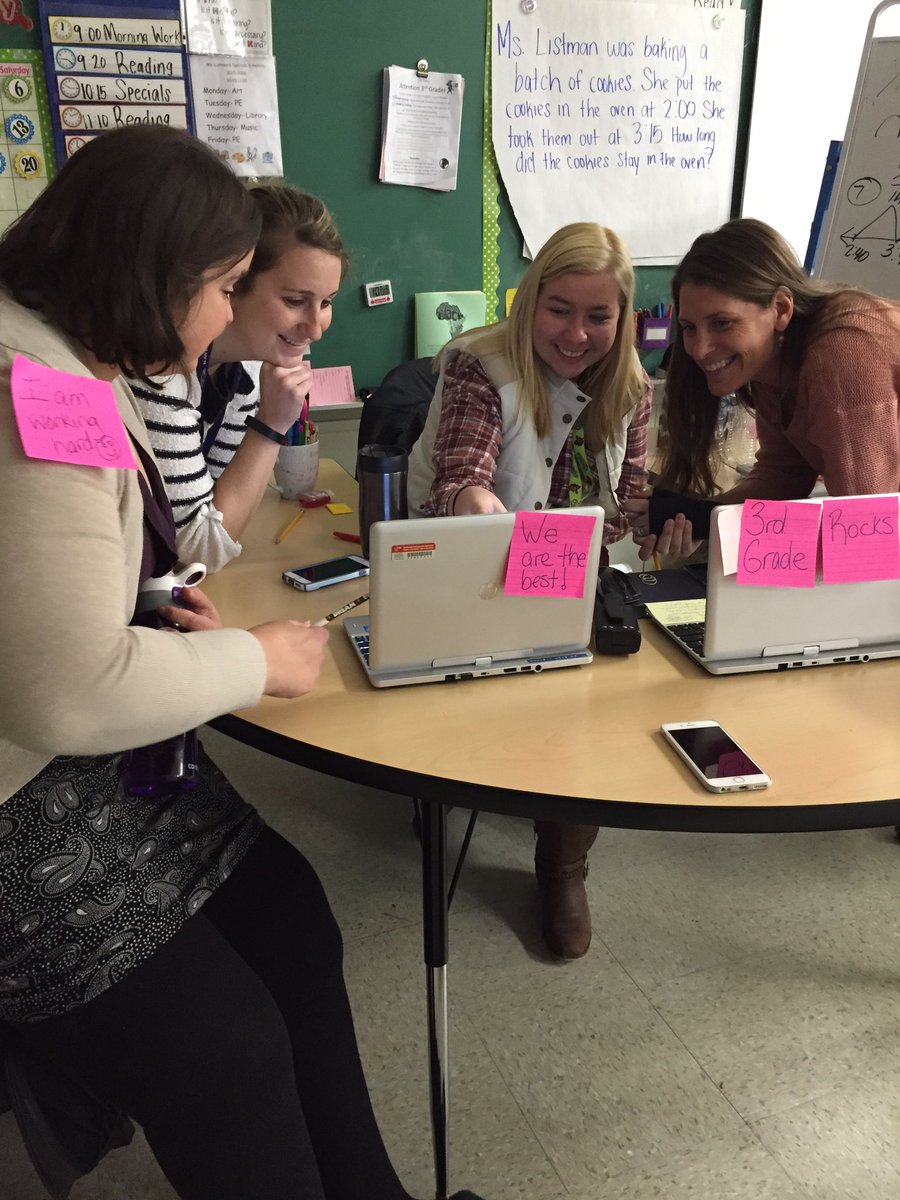 sskazis's tweet photo. @CLETS_STAT 3rd grade team working hard and collaborating as always! @BethAbrahambeth @BaltCoPS https://t.co/gXUioq6E8G