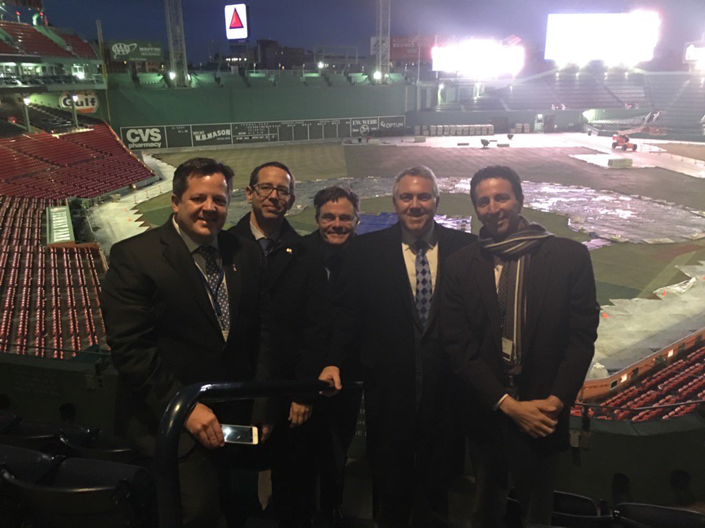JoeHockey's tweet photo. At the famous Fenway Pk home of Boston Red Sox for Aus US Business Week https://t.co/qw8HyUTPhr