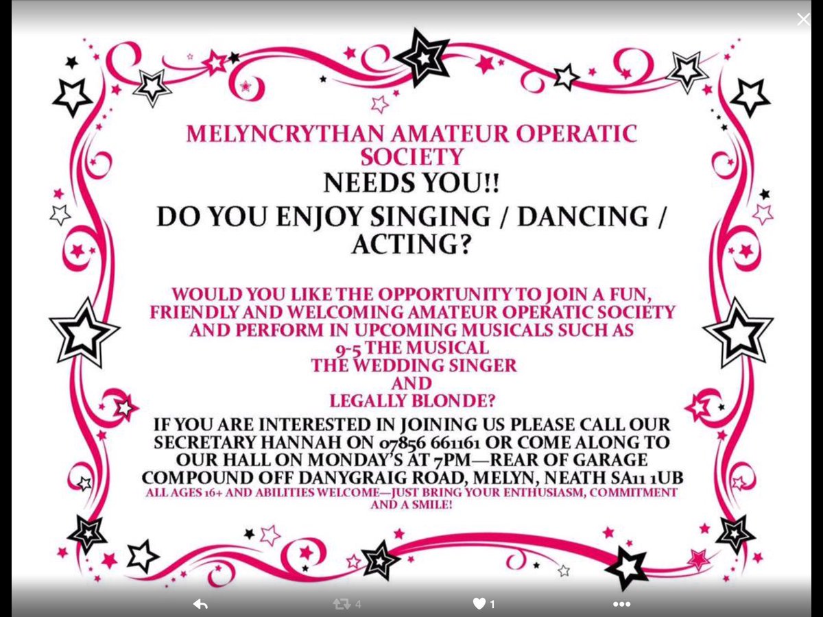melynAOS's tweet photo. And if you see us this week @GwynHall #9to5 and fancy treading the boards too then come and join us!! https://t.co/ecDfuy5UxM
