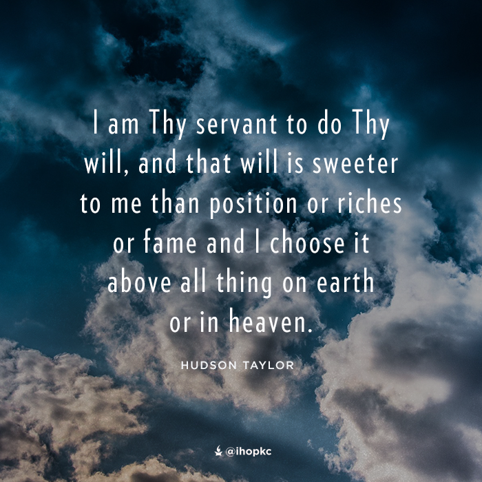ihopkc's tweet photo. "I delight to do Your will, O my God, and Your law is within my heart” (Ps. 40:8). https://t.co/7sKLVZkMNF