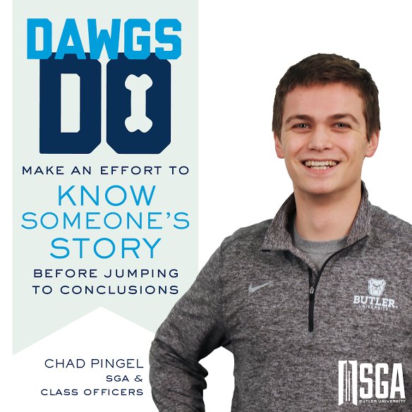 ButlerSGA's tweet photo. DAWGS DO make an effort to know someone's story before jumping to conclusions #DawgsDoWeek https://t.co/oJ4uuN904w