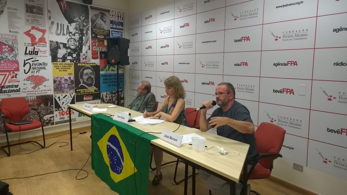 fpabramo's tweet image. José Moroni:  "Conciliação de classe é pior dos mundos para forças populares de esquerda" goo.gl/WLfFIo