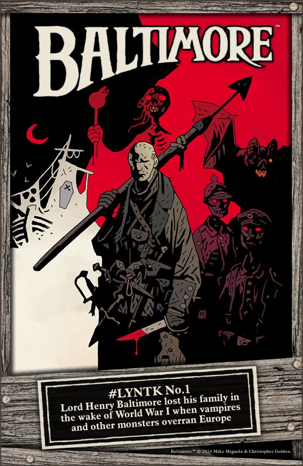 DarkHorseComics's tweet photo. We're giving you the Least You Need To Know to jump into Baltimore: Empty Graves #LYNTK https://t.co/I7sMMDZEKq https://t.co/uati3e4oTc