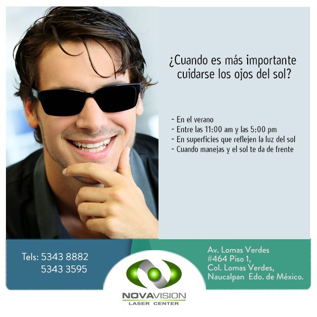 NovavisionLC's tweet photo. Recuerda proteger tus ojos de los rayos ultravioletas #AbreelOjo https://t.co/qQLgpUYmWj