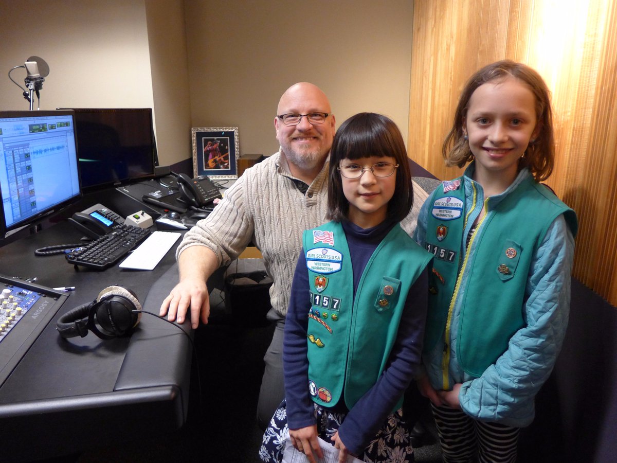 Proud of Girl Scouts Mia &amp; Jena, who rocked a radio interview w/ <a href="/komonews/">KOMO News</a>! Hear their Cookie Sale spot March 4-20!