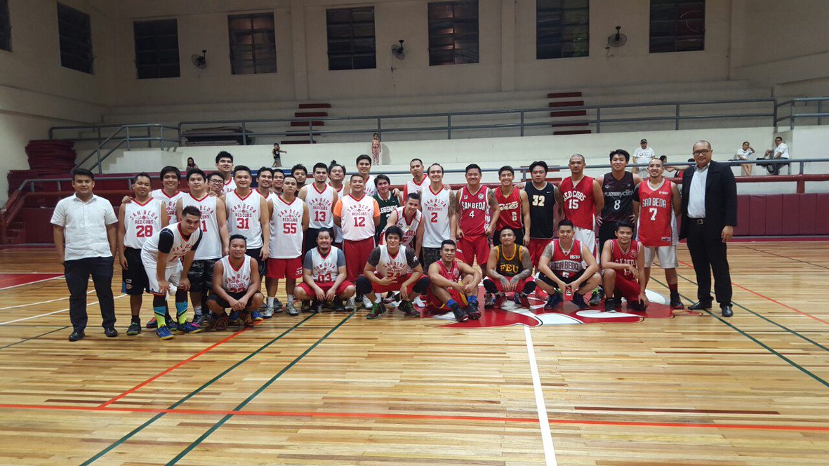 6jamesmartinez's tweet photo. @kevspaga @bhillikelebron @shaqy14 @ogiemenor  1-1 bawi tayo mga idol!! #AlumniLeague #Redcubs https://t.co/3GwjJfK72c