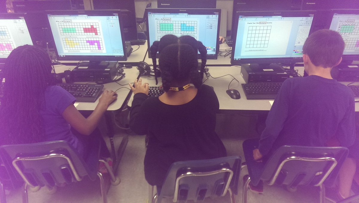ScottLoomis's tweet photo. Awesome time today at TES with @epostmanETF doing #Wixie lesson on Perimeter with 3rd graders!! Great lesson Mr.P!!! https://t.co/y16FBH2Jmi