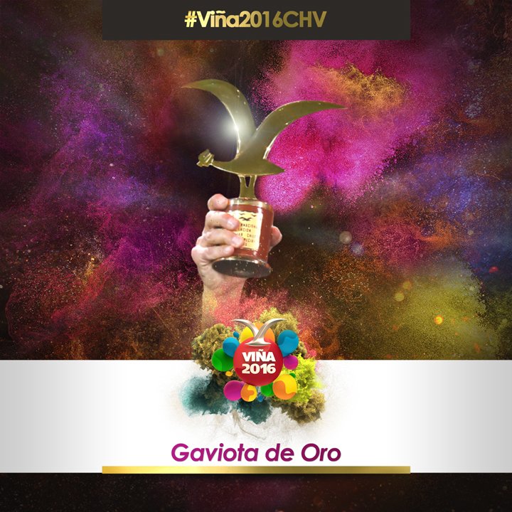 chilevision's tweet photo. ¡¡Gaviota de oro!! Edo Caroe conquistó #Viña2016CHV y está emocionado ►  https://t.co/8SlCAl8Ub6 https://t.co/Et6IV5A01w