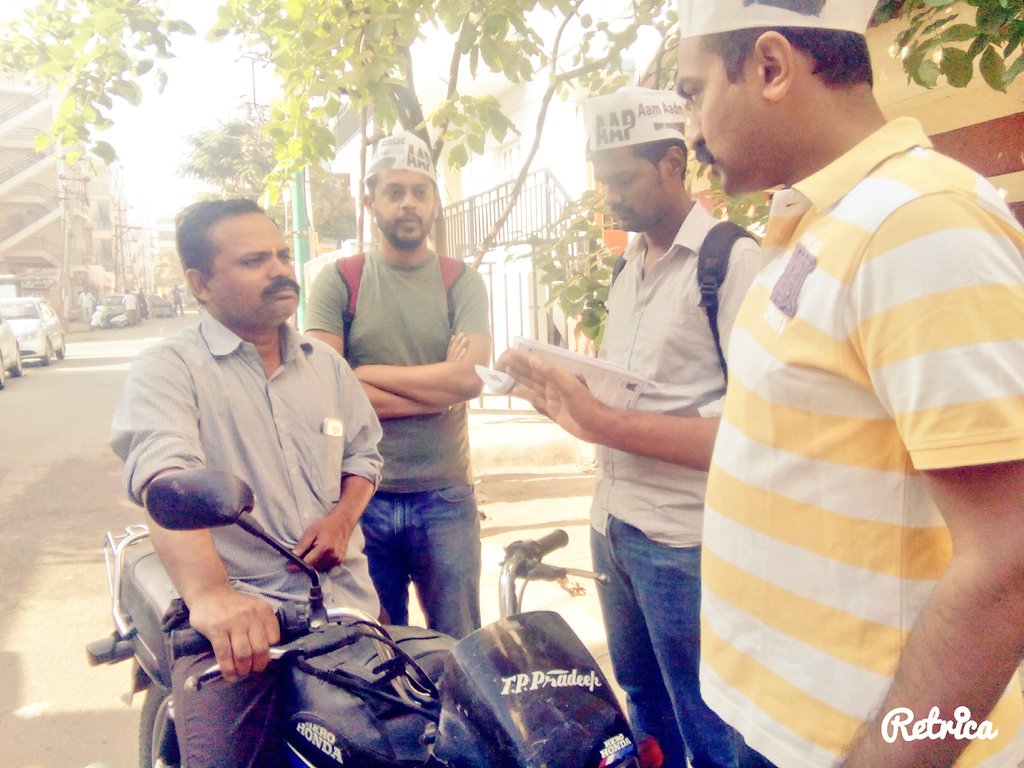 kmjubeesh's tweet photo. Rsponse frm ppl is assuring @AAPKarnataka 'll b d leading party in future KA. #BTMteam #D2Dcampaign @aapkaprithvi https://t.co/4jYzKEyrOQ