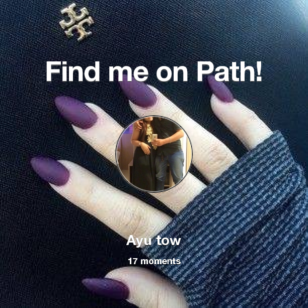Find me on #Path now! Go to: path.com! #thepersonalnetwork