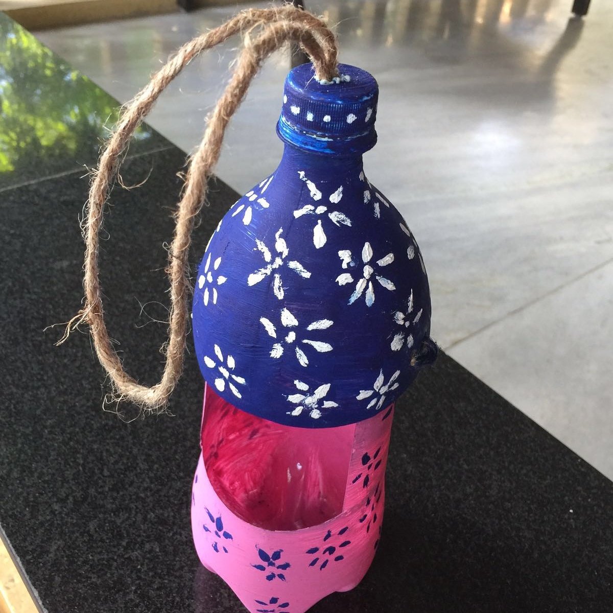 Srividya On Twitter Bird Feeder Out Of An Old Bottle Best Out