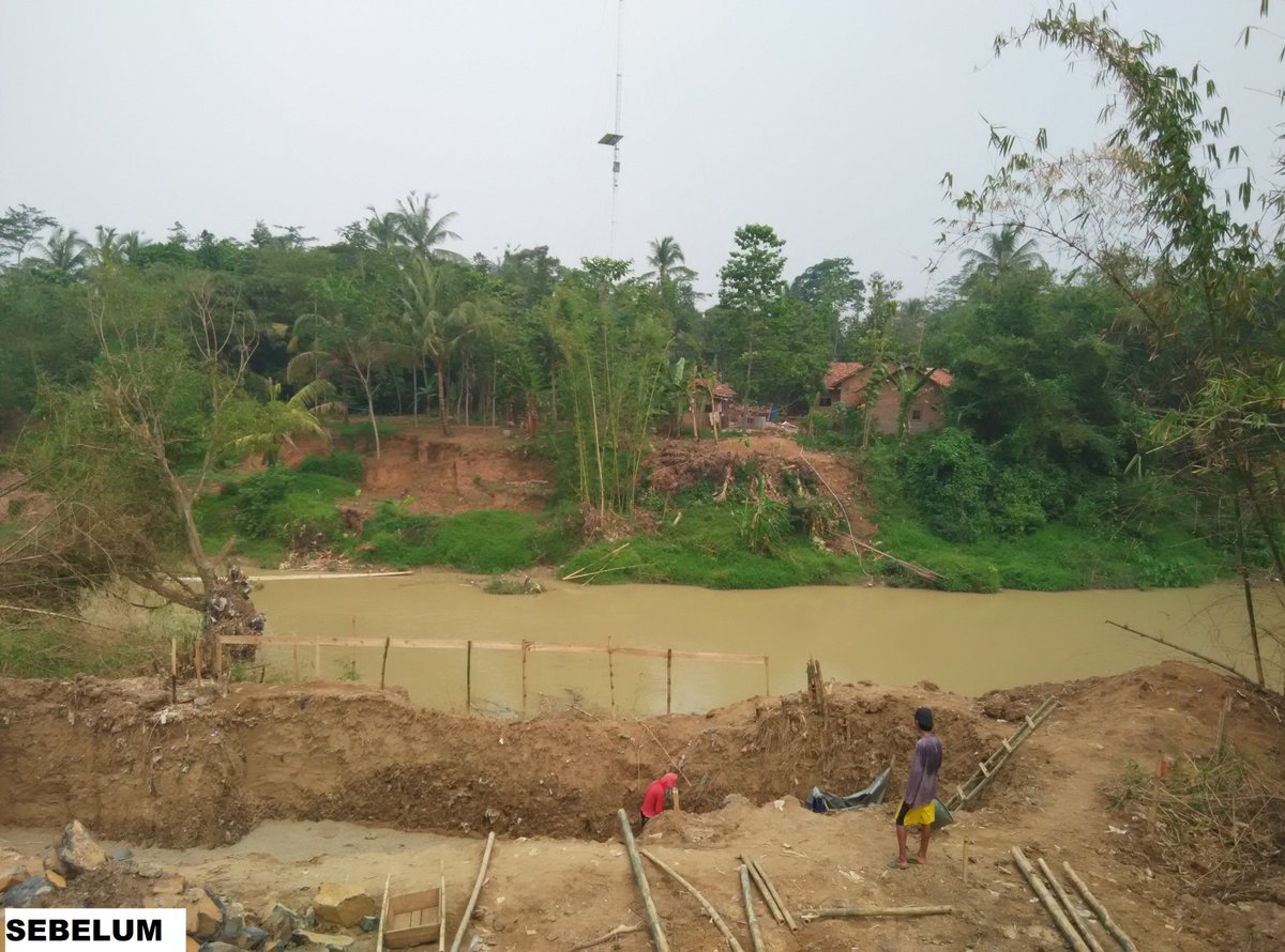 KemenPU's tweet photo. Pembangunan Jembatan Gantung Bojong Apus untuk mengatasi daerah terisolasi di Kab. Lebak, Provinsi Banten. https://t.co/3rHOqSbZcT