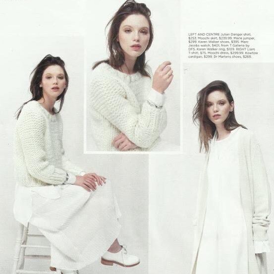 Once Upon a Time Cardigan in the latest @fashionquarterly . Our new line of ethical organic cotton knitwear is laun…