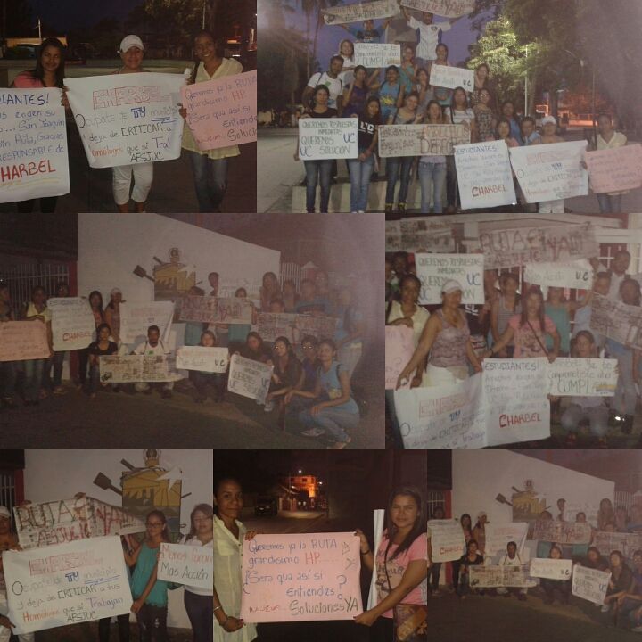 JebusDiaz's tweet photo. Noche de protesta. Necesitamos respuesta ya son 8 meses sin rutas, irresponsable. @CHarbelPSUV @EUtrafico https://t.co/6gV9y01AB7