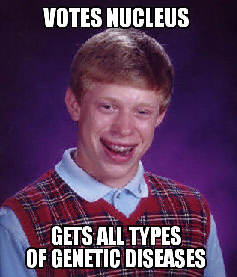 VoteCellMem2k16's tweet photo. @votenucleus2k16 @MsDSacco DNA is valuable but can mutate and cause diseases #thanksnucleus https://t.co/R92V3B66Y3