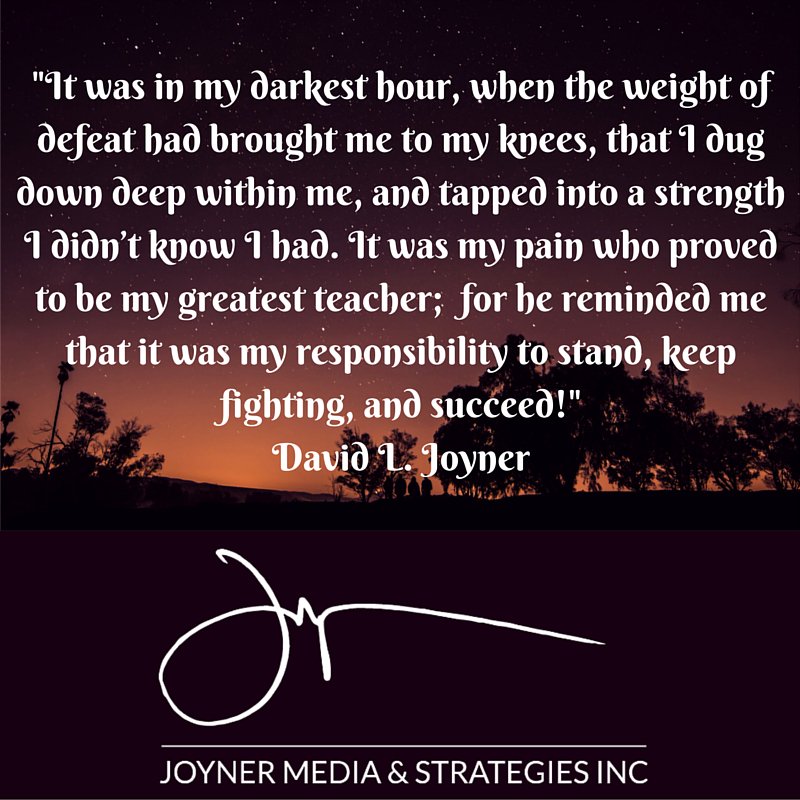 JoynerMedia's tweet image. No matter how tough the situation may seem, for the sake of us all, please #KeepFightingForward #mondaymotivation