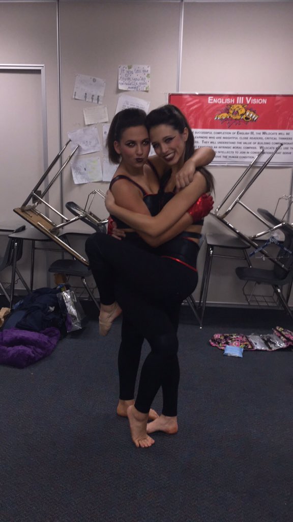 gabby_imperato's tweet photo. one year later &amp; still bffs!!! going from supporting her to actually sharing the floor, how did I get so lucky?💙 https://t.co/pmRFWL1Jod