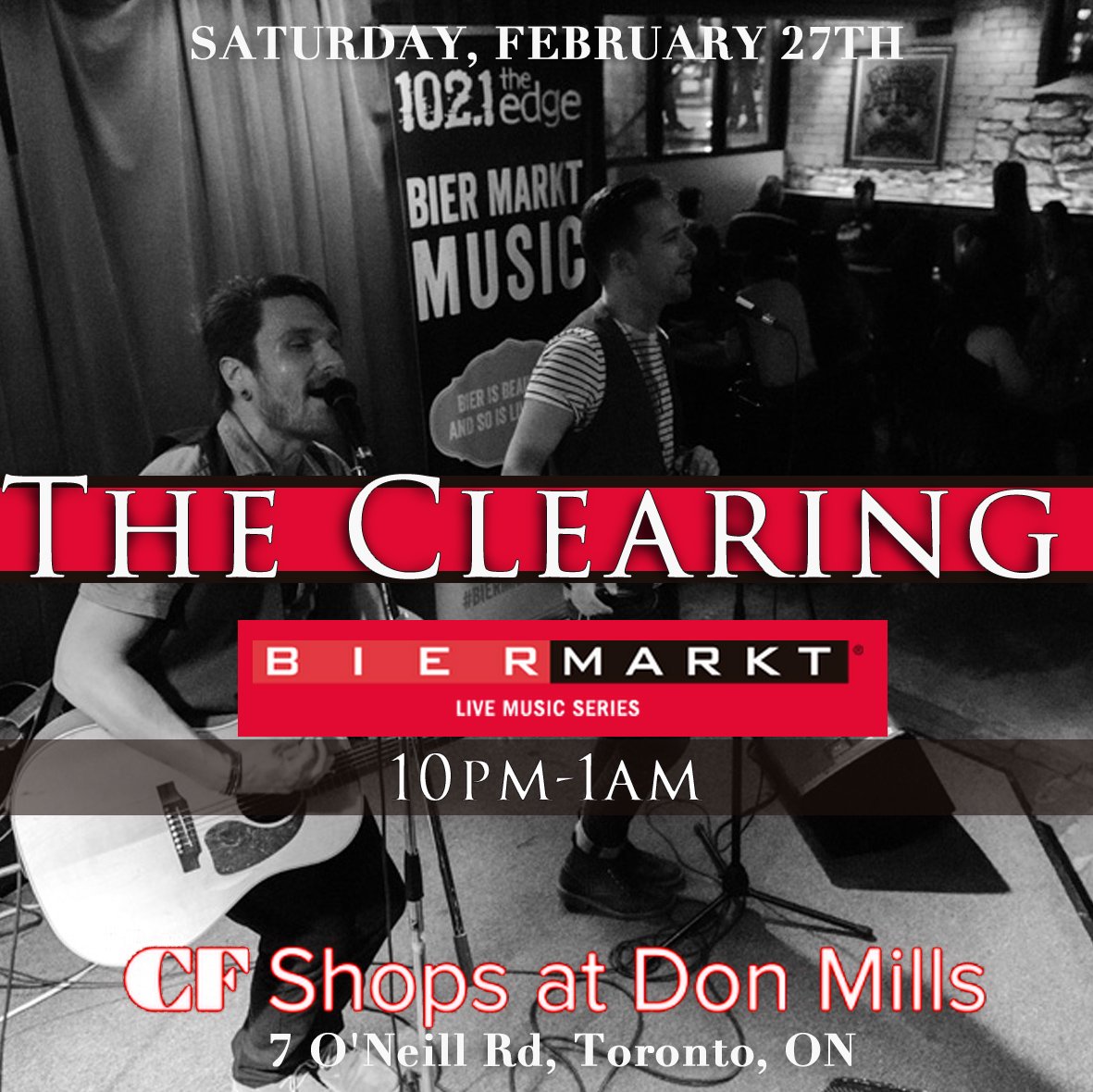 Acoustic cover songs along with some new original stuff this Saturday at <a href="/BierMarktDonMil/">BierMarktDonMills</a> #nodiggity <a href="/the_edge/">102.1 The Edge</a>