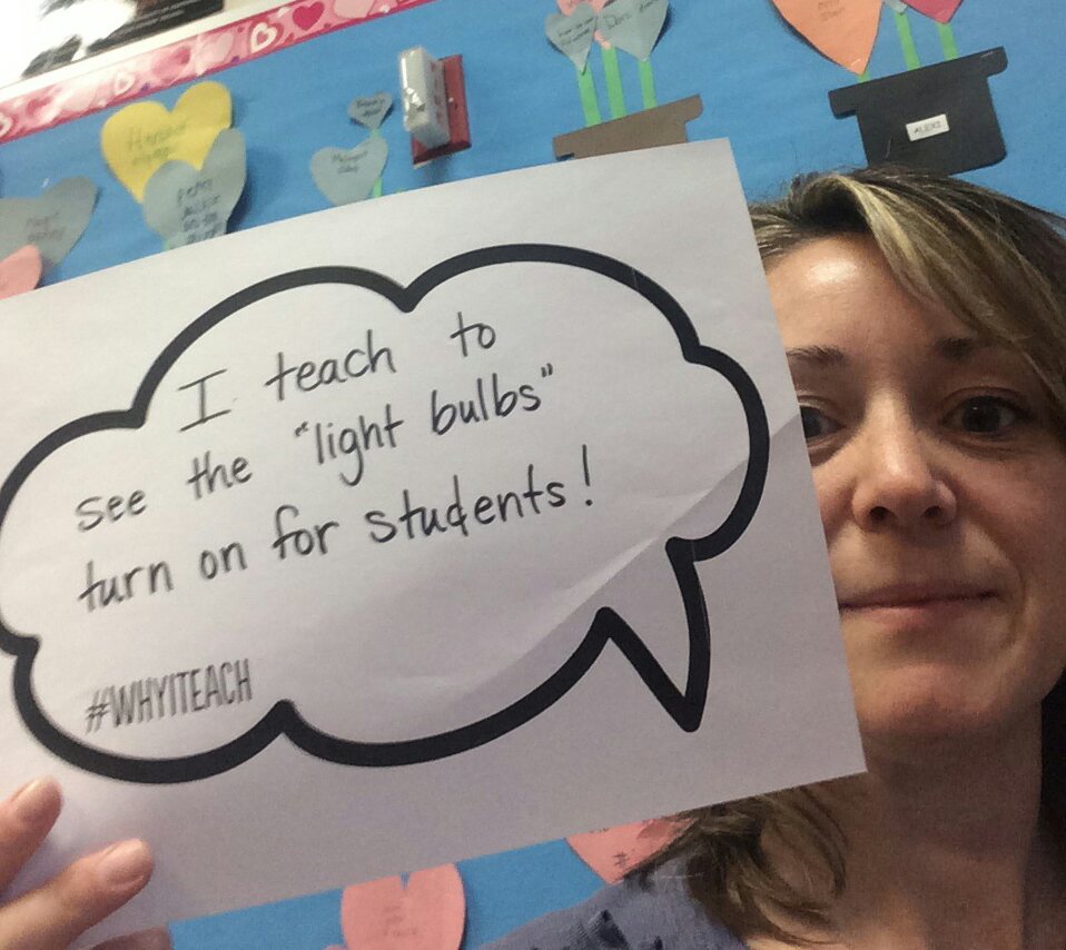JacobaMead's tweet image. The "Ah-hah moments." @ChalupaPaula #chataps #WhyITeach