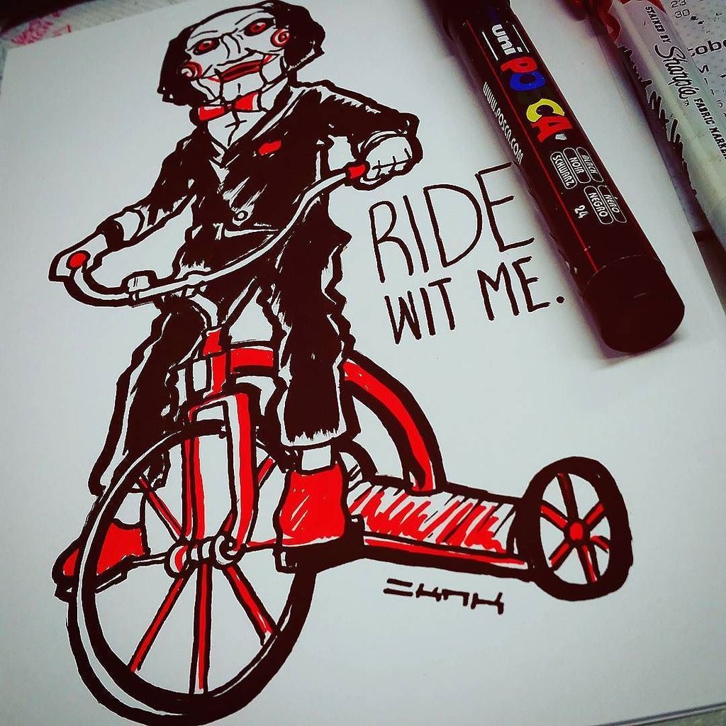 Mark Bernard On Twitter Derrtymo Jigsaw Nelly Ridewitme Saw Tricycle Bike Sawdoll Puppet Billy Red Redbike Trike Scary Sawmo Https T Co Td8yemf1il