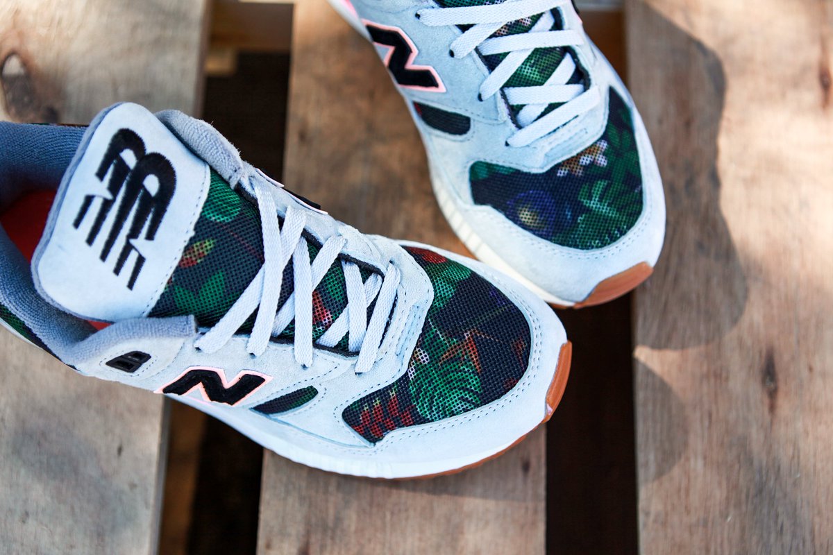 new balance 530 floral ink
