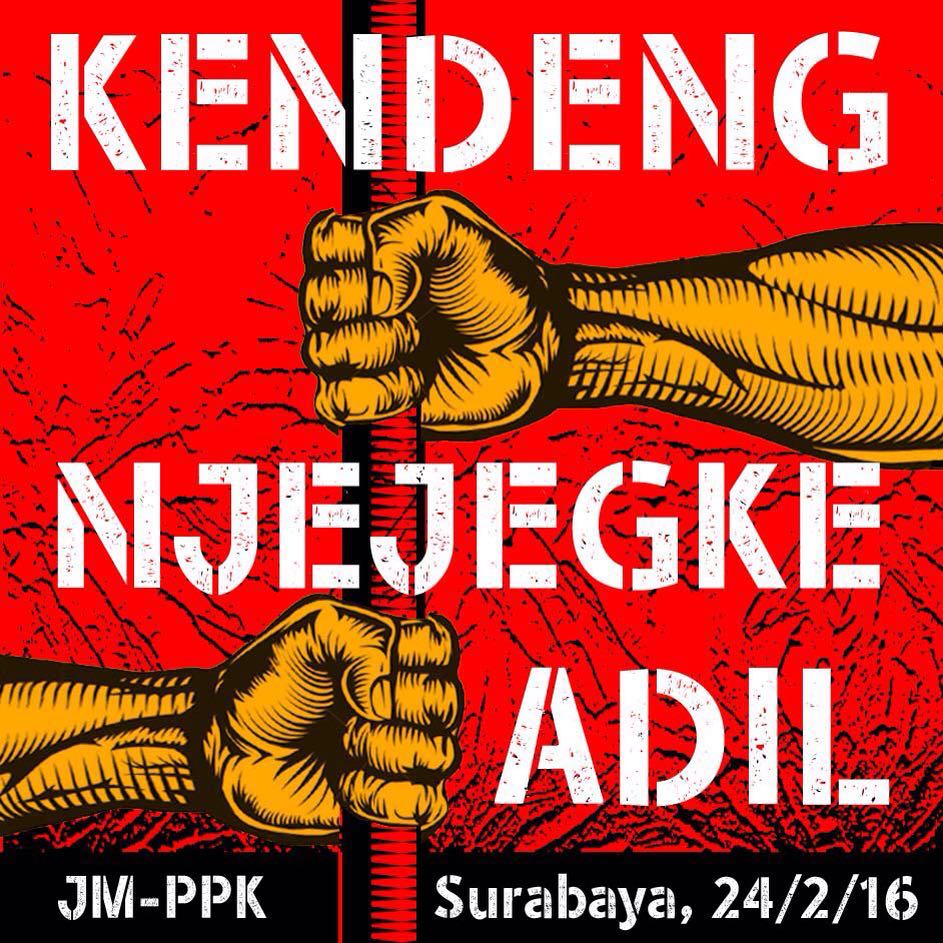 michellucille's tweet photo. Dukung aksi damai sekitar 200 warga Pati ke PTTUN Surabaya . 24/02/16 pukul 09.00 WIB "njejegke adil" #SaveKendeng https://t.co/iEYjwXTSuI