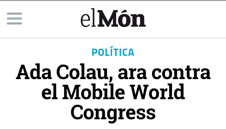 ernest_sant's tweet photo. Organitzador #MWC16 el #22feb2016. Les altres 3 inicis 2015 @AdaColau alcaldable. No voldria pensar malament... https://t.co/cxWvFuAiwS