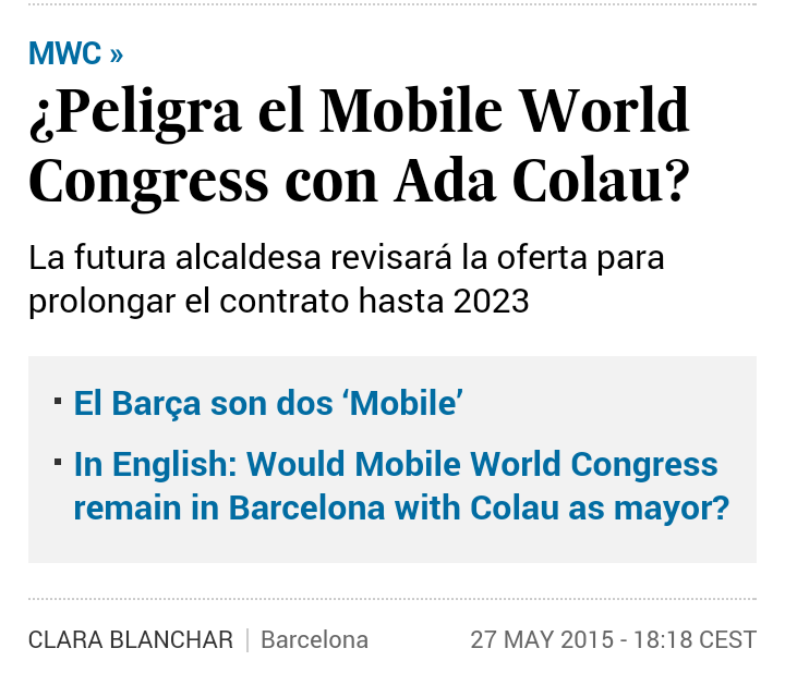 ernest_sant's tweet photo. Organitzador #MWC16 el #22feb2016. Les altres 3 inicis 2015 @AdaColau alcaldable. No voldria pensar malament... https://t.co/cxWvFuAiwS