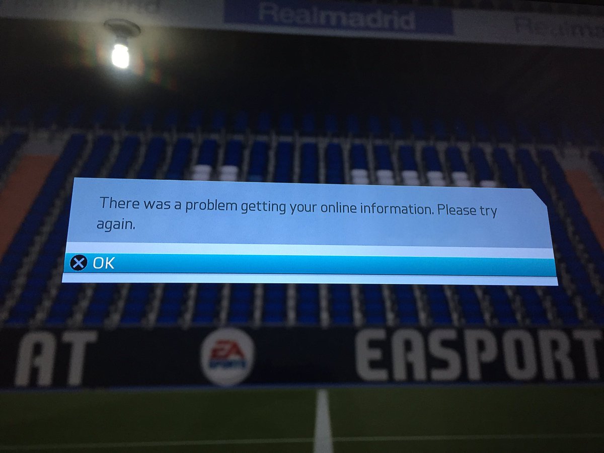 alhasbun's tweet photo. @EASPORTSFIFA why do i keep getting this message? Aré you having problems with your servers? https://t.co/Ydid8UFO1c