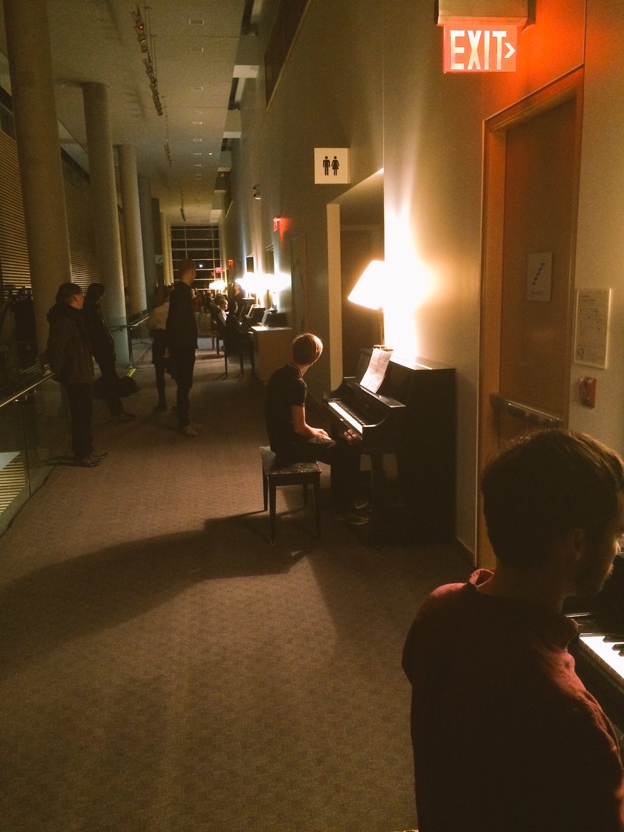 BanffMusic's tweet photo. 9 pianists play #Satie on 9 pianos with @lucianecardassi #PedjaMuzijevic @patchtax @HunterNoack #BanffMusic https://t.co/ZEPCPSiOu1