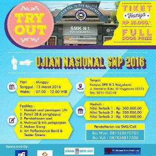 PROUDLY PRESENT
📆13 Maret '16
🕖07.00-12.00 WIB
🏢Jln. Kemetiran Kidul no. 35
HTM 15k
Pndftrn: 23 02 2016 - 12 03 2016