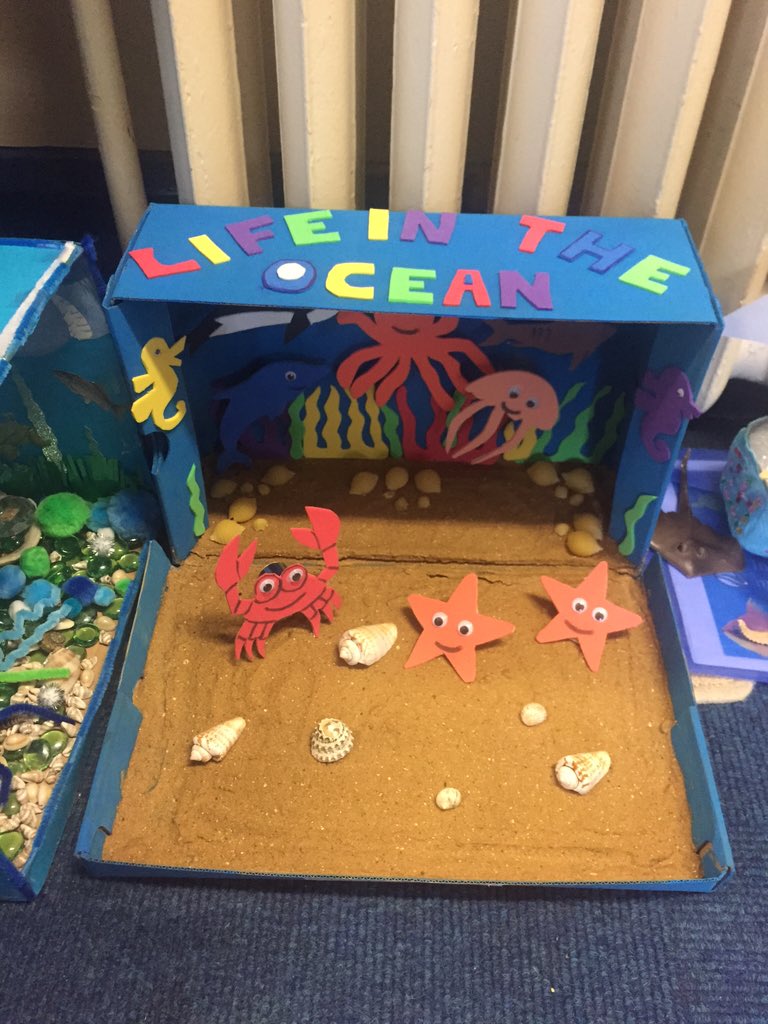 MurrayfieldCPS's tweet photo. In year 1 and 2 we are learning about oceans and seas. Fabulous homework projects #MurrayfieldLovesLearning https://t.co/VfOcWbt5af