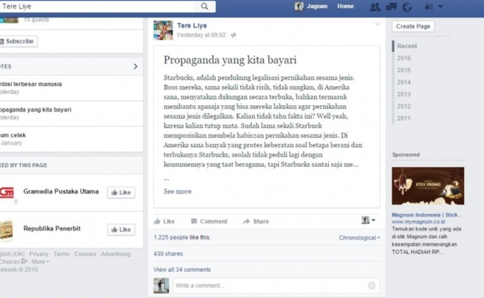 Facebook Bakal Hapus