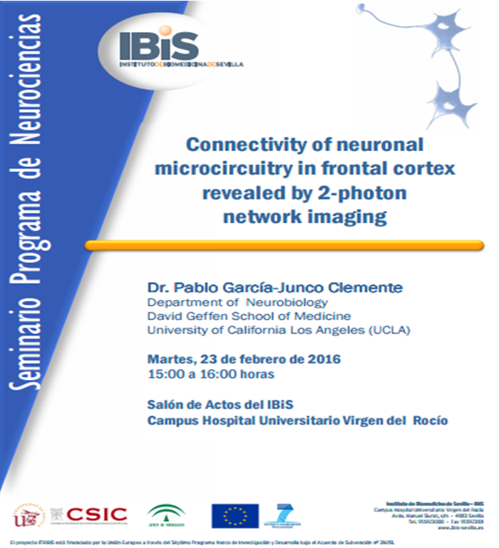 ibis_sevilla's tweet photo. Seminario #Neurociencias 23/02 15:00 (cambio de dรญa!): #Connectivity of #neuronal #microcircuitry in frontal cortex. https://t.co/uIkm6adAyX